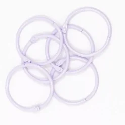 Set de 6 anillas 45mm Violeta Craftelier