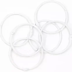 Set de 6 anillas 60mm White Craftelier