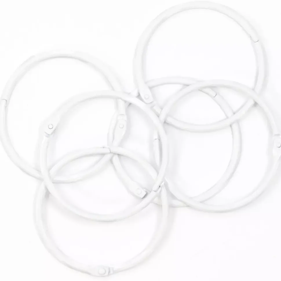 Set de 6 anillas 60mm White Craftelier