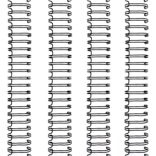 Set de 4 anillas para encuadernar Black 0.625" para Cinch