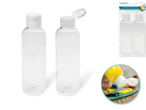 Set de 2 Botellas Transparentes MultiCraft 120ml