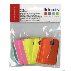 Set de 40 Die-Cuts Mini Etiquetas Color Artemio