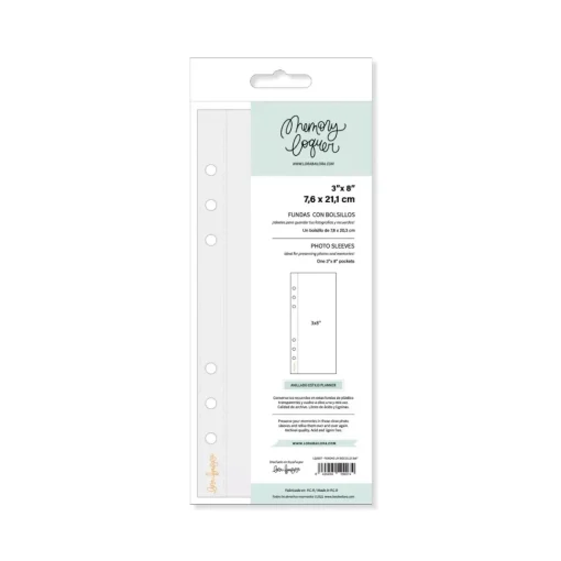 Set de 10 Fundas Para Álbumes 1 Bolsillo Memory Loquer Lora Bailora 3"x8"