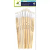 Set de 12 pinceles cerda plana Multicraft