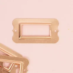 Set de 4 Portaetiquetas Metálicos Rose Gold Craftelier 6x3cm