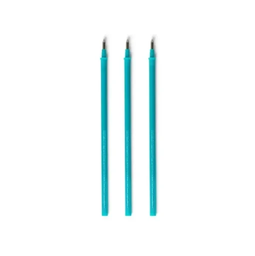 Set de 3 recambios Bolígrafo de gel borrable Erasable Pen Turquesa Legami