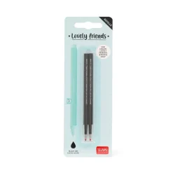 Set de 2 recambios bolígrafo de gel Lovely Friends Negro Legami