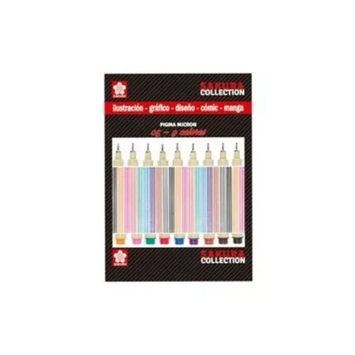 Set de 8+1 rotuladores Pigma Micron punta fina Sakura
