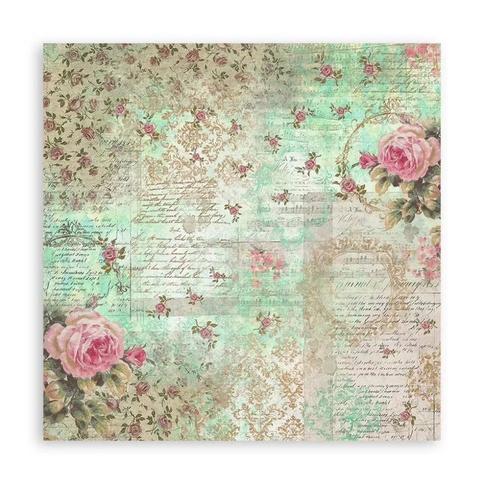 Set de 4 telas de encuadernar Precious Stamperia 30x30cm