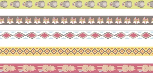 Set de 5 Washi Tape Jefe indio Totem