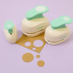 Set de perforadoras círculo festoneado Craftelier