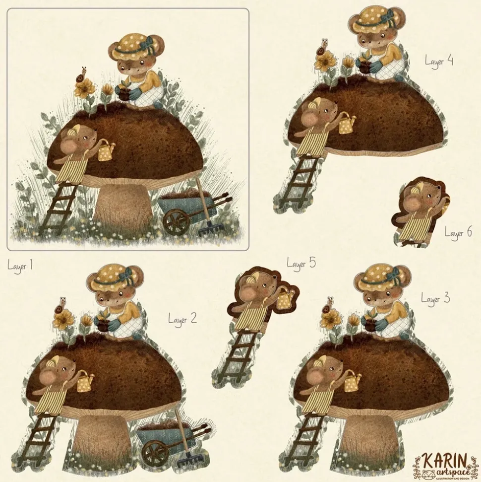 Set de scrapbooking Amongst the Hedgerow Craft Consortium 20x20cm