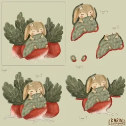 Set de scrapbooking Amongst the Hedgerow Craft Consortium 20x20cm