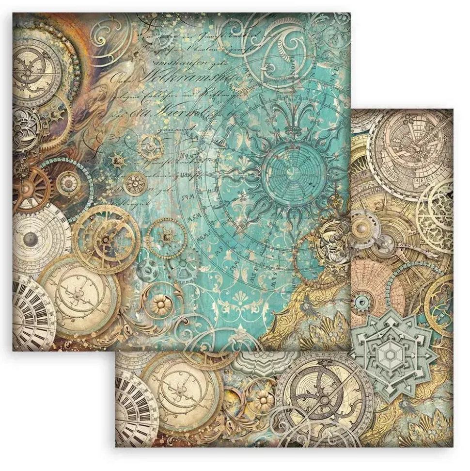 Set de scrapbooking Backgrounds Sir Vagabond in Fantasy World Stamperia 30x30cm