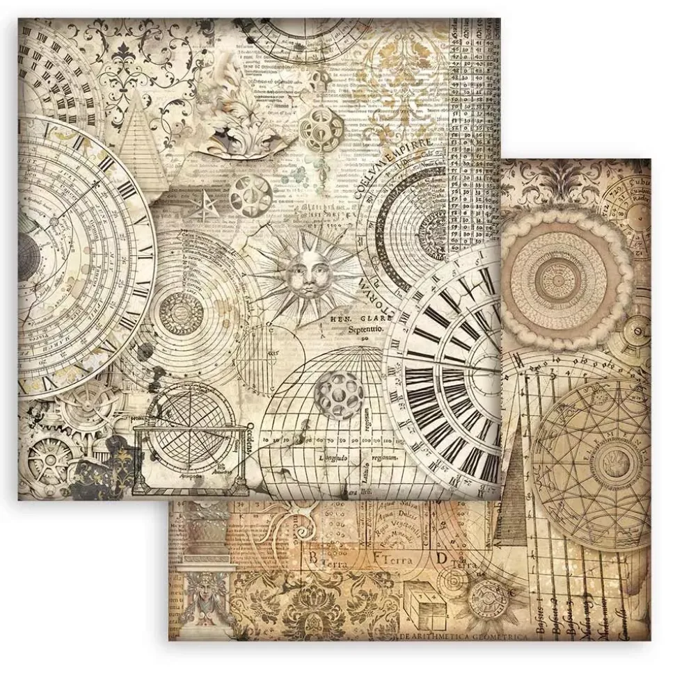 Set de scrapbooking Backgrounds Sir Vagabond in Fantasy World Stamperia 30x30cm