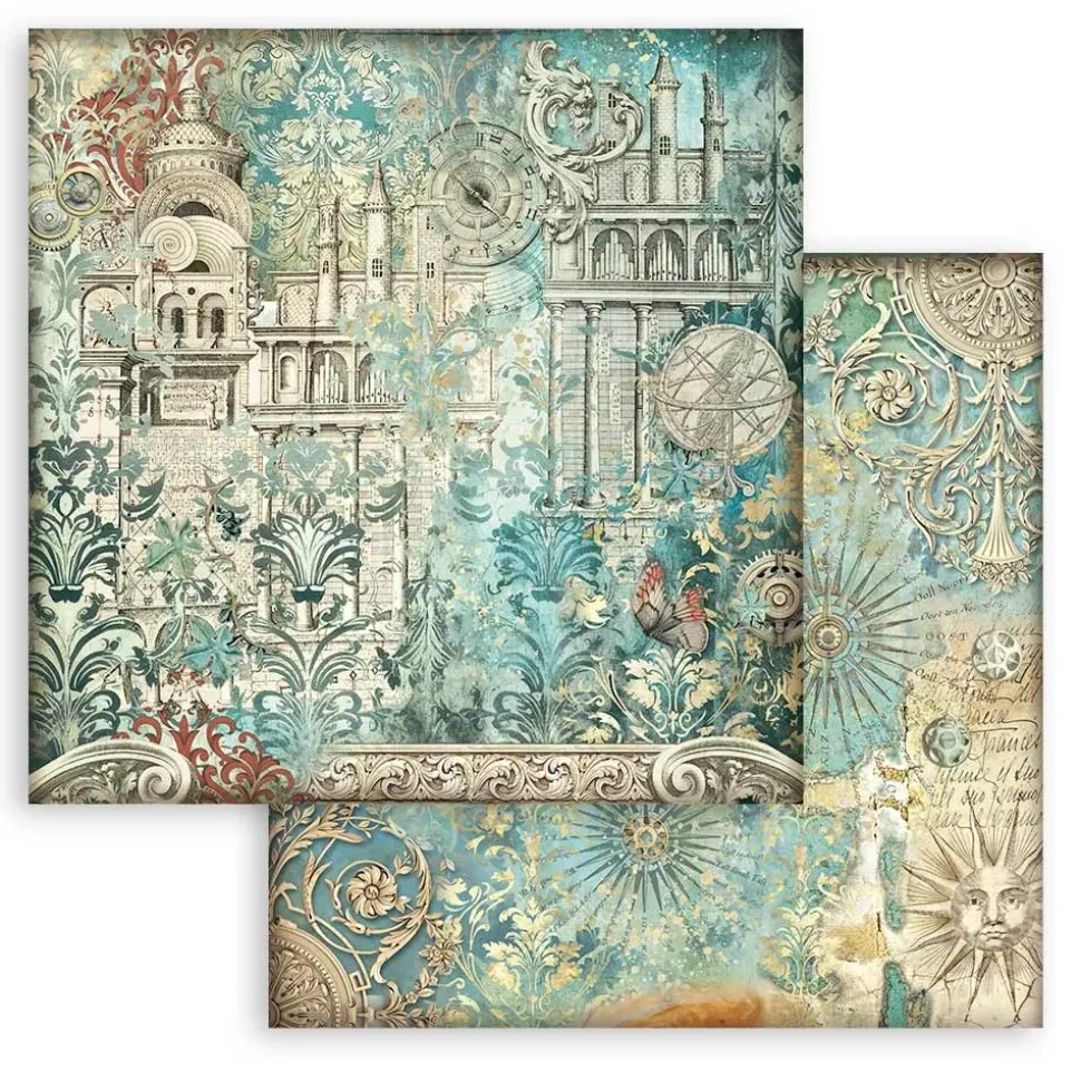 Set de scrapbooking Backgrounds Sir Vagabond in Fantasy World Stamperia 30x30cm