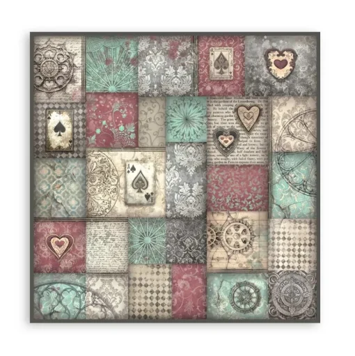Set de scrapbooking Backgrounds Master of Magic Stamperia 20x20cm