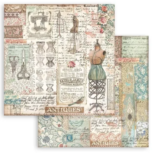 Set de scrapbooking Brocante Antiques Stamperia 20x20cm
