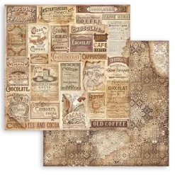 Set de scrapbooking Fondos Coffee & Chocolate Stamperia 20x20cm