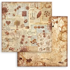 Set de scrapbooking Fondos Coffee & Chocolate Stamperia 20x20cm