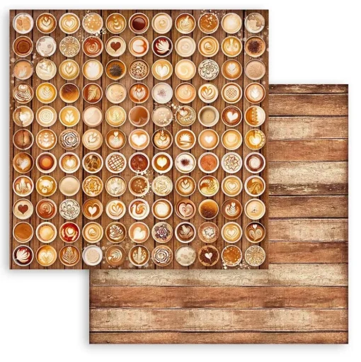 Set de scrapbooking Fondos Coffee & Chocolate Stamperia 20x20cm
