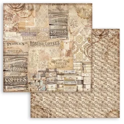 Set de scrapbooking Fondos Coffee & Chocolate Stamperia 20x20cm