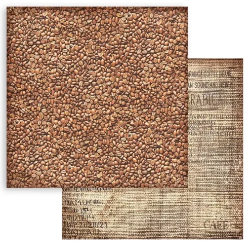 Set de scrapbooking Fondos Coffee & Chocolate Stamperia 20x20cm