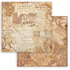 Set de scrapbooking Fondos Coffee & Chocolate Stamperia 20x20cm