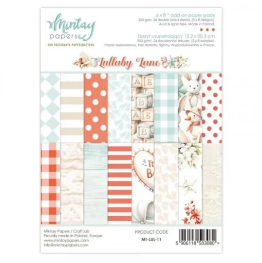 Set de scrapbooking Lullaby Lane Mintay 15x20cm