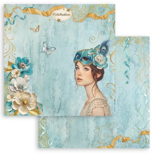 Set de scrapbooking Masquerade Stamperia 30x30cm