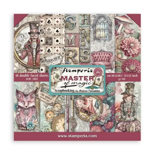 Set de scrapbooking Master of Magic Stamperia 30x30cm