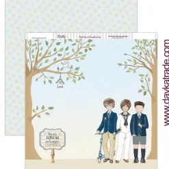 Set de scrapbooking Mi primera comunión niño 2019 Dayka 20x20cm