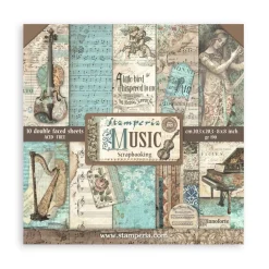 Set de scrapbooking Music Stamperia 20x20cm