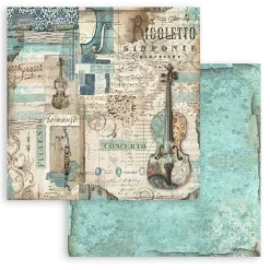 Set de scrapbooking Music Stamperia 20x20cm