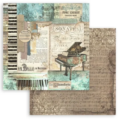 Set de scrapbooking Music Stamperia 20x20cm