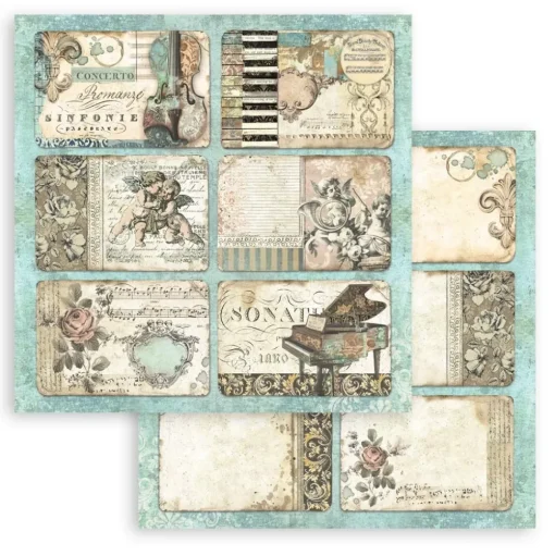 Set de scrapbooking Music Stamperia 20x20cm