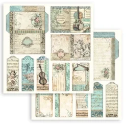 Set de scrapbooking Music Stamperia 20x20cm
