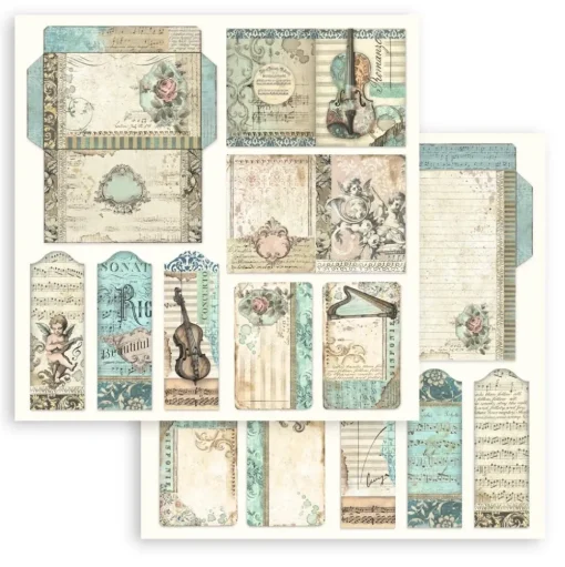 Set de scrapbooking Music Stamperia 20x20cm
