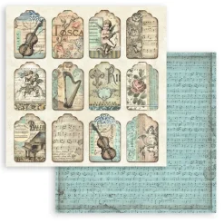 Set de scrapbooking Music Stamperia 20x20cm
