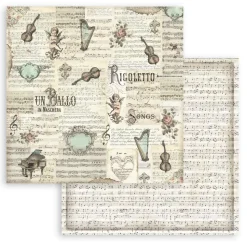 Set de scrapbooking Music Stamperia 20x20cm