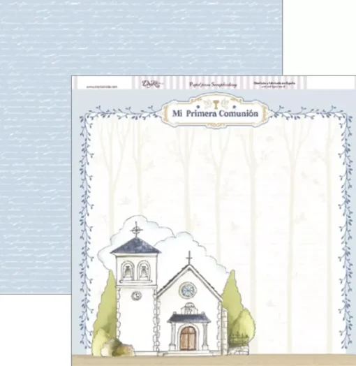 Set de scrapbooking Niño de comunión 2018 Dayka 20x20cm