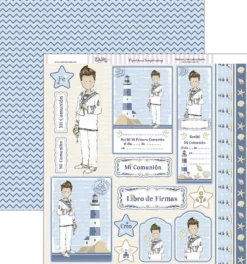 Set de scrapbooking Niño de comunión 2018 Dayka 20x20cm