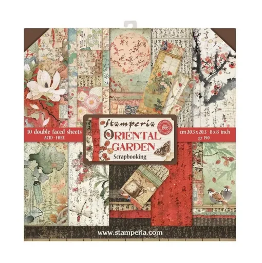 Set de scrapbooking Oriental Garden Stamperia 20x20cm