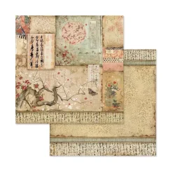 Set de scrapbooking Oriental Garden Stamperia 20x20cm