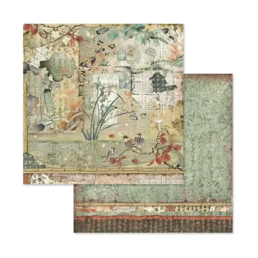 Set de scrapbooking Oriental Garden Stamperia 20x20cm