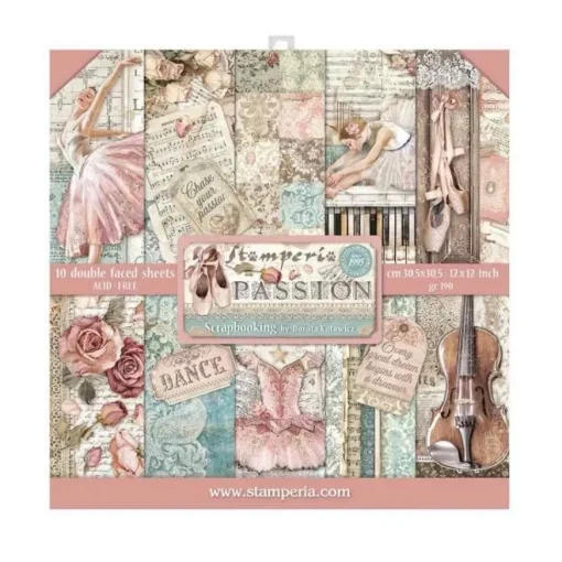 Set de Scrapbooking Passion Stamperia 30x30cm
