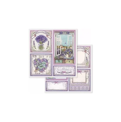 Set de Scrapbooking Provence Stamperia 20x20cm parte 2