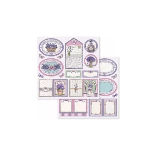 Set de Scrapbooking Provence Stamperia 20x20cm parte 2