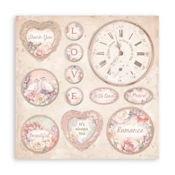 Set de Scrapbooking Romance Forever Stamperia 20x20cm