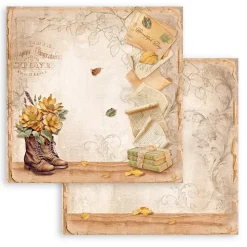 Set de scrapbooking Romantic Golden Harmony Stamperia 20x20cm